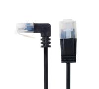 xiwai Cable de red RJ45 ultra delgado Cat6, acodado a recto, cable de red UTP, 90 grados, Cat6a, LAN para ordenador portátil, router TV Box (1 m)
