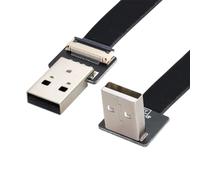xiwai Cable FPC plano delgado de datos USB 2.0 tipo A macho a tipo A macho de 0,5 m para FPV, disco, escáner e impresora
