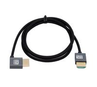 xiwai Cable HDTV HDMI 8K a HDMI 2.1 en ángulo izquierdo, ultrasuave y flexible, 100 cm, tipo A macho a macho, flexible, 90 grados, para ordenador y televisor HDTV.