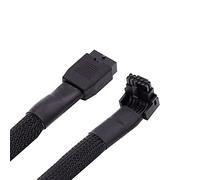 xiwai Cable modular de alimentación macho a hembra en ángulo de 90 grados 12VHPWR ATX3.0 PCI-E 5.0 para tarjeta gráfica 3080 3090TI PSU 16 pines 12+4P