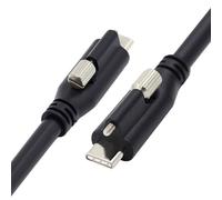 xiwai Cable USB 3.1 tipo C a USB-C 3.25A USB 3.0 con conector de montaje en panel único, datos de 10 Gbps, alimentación PD de 65 W para laptop y tableta de 3.94 pies/1.2 m
