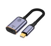 xiwai Cable USB-C tipo C hembra a Mini Displayport DP 1.4 para fregadero, HDTV, 8 K a 60 Hz, 4 K a 120 Hz para tablet, teléfono, portátil