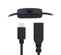 xiwai Cable USB-C tipo C macho a hembra de 4 A, interruptor de botón de encendido y apagado para teclado de laptop, Raspberry Pi 4B