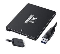 xiwai Caja de disco duro SATA Micro USB 3.0 de 2.5 pulgadas a NGFF B+M Key M.2 SSD