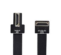 xiwai CYFPV - Cable plano dual de 50 cm en ángulo recto de 90 grados HDMI tipo A macho a macho HDTV FPC para fotografía aérea FPV HDTV Multicopter