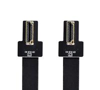 xiwai CYFPV Dual 90 Grados Ángulo Recto HDMI Tipo A Enchufe para Enchufe HDTV FPC Cable Plano para FPV HDTV Multicóptero Tiro Aéreo (0.2M)