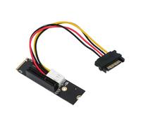 xiwai Extensor NGFF M.2 M-Key NVMe a PCI-E 4.0 X16 X8 X4 X1, Adaptador para Tarjeta gráfica, Cable de alimentación SATA de 12 V/5 V, PCI-Express para M2 2260 2280