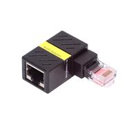 xiwai Extensores CAT6 UTP macho a hembra, adaptador de rotación en ángulo de 360 grados RJ45 8P8C 1000Mbps para red LAN Ethernet