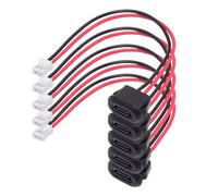 xiwai Juego de 5 cables de conexión hembra tipo C hembra a 2 pines, cable terminal impermeable tipo C a 2P con paso = 2.0 mm, cable de alimentación de extensión USB C Pigtail DC 5V