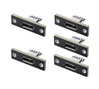 xiwai Micro-USB 5 pines hembra tipo B DIY OEM conector de panel tipo montaje con placa de PC USB 2.0 pinout 5 unids/set