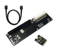 xiwai Oculink SFF-8611 PCI-E 3.0 - Cable de datos de tarjeta PCI Express M.2 M-Key a SFF-8612 adaptador para tarjeta gráfica externa GPD Win Max2 y SSD