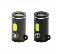 xiwai Paquete de 2 luces LED USB-C tipo C LED portátil mini LED interior para exteriores, senderismo, ciclismo, teléfono, cargador de portátil, lámpara de noche, 210 lúmenes altos