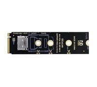 xiwai PCI-E4.0 - Adaptador de host vertical M.2 M-Key a Oculink SFF-8612 SFF-8611 de 2280 mm para NVME U.2 SSD eGPU