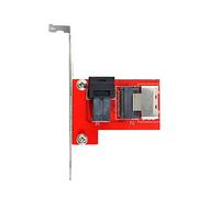 Xiwai PCI-Express 4.0 Mini SAS SFF-8087 a SAS HD SFF-8643 PCBA Adaptador hembra con soporte