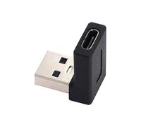 Xiwai USB-C tipo C hembra 90 grados hacia abajo ángulo a USB 3.0 A macho adaptador de datos para computadora portátil