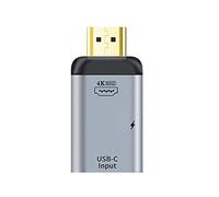 xiwai USB-C Tipo C Hembra a HDMI Sink HDTV y Fuente de alimentación PD 4K 60hz 1080p para teléfono y computadora portátil