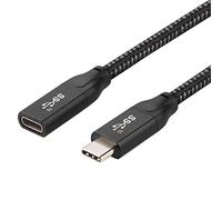 Xiwai USB-C USB 3.1 Tipo-C macho a hembra Cable de datos de extensión con funda para teléfono portátil (0,3 m)