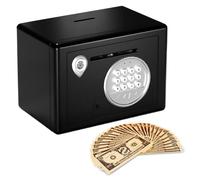 Xiwhuua Alcancía Electrónica | Decorativo para Mesa De Exhibición | Hucha Electrónica para Monedas con Bloqueo por Contraseña - para Estantería Dormitorio Sala De Estar Cuarto De Estudio Niños Niñas