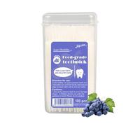 Xiwhuua Palillos Limpiadores Dentales - Palillos de Doble Cabeza con Sabor a Fruta | 100 Unidades Eliminador de Manchas de Aliento Fresco con Cerdas para Hombres Mujeres Adultos Adolescentes