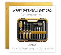 Xiwlaikeqi Tarjeta del día del padre para papá, divertida tarjeta del día del padre, broma de manitas, tarjetas del día del padre con sobre, tarjetas de felicitación ecológicas de cumpleaños de 150 mm