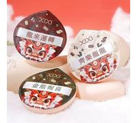 xixi - Dragon Soft Cushion Puff - 3 Types #B Dark Red- 1pc