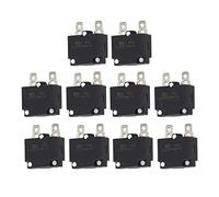 Xixian 10 Fusibles de Disyuntor de Reinicio Automático para Niños que Viajan en Coche, Protector Sobrecarga CA 125 V 250 V CC 32, Piezas Repuesto Interruptor Seguridad Plástico ABS (13a)