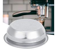 Xixian 58mm Portafiltro sin Fondo para Cafetera Semi Automática (For two | Malla de acero inoxidable, se adapta a la cafetería del hogar, cafeteras semiautomáticas universales con cabezal de grupo