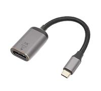 Xixian Adaptador USB C a 8K Aluminio | Convertidor de aleación, computadora portátil, tableta, PC a monitor, , compatible con HDR, conexión en cadena MST, uso