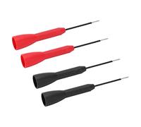 Xixian Agujas de Prueba para Multímetro J.30038, Sondas Aisladas de 600 V 10 A para Pruebas Circuitos Voltaje, Medidores Digitales Clavijas No Destructivas, Juego Rojo y Negro