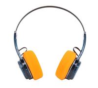 Xixian Auriculares Supraaurales Inalámbricos Retro con Graves Potentes y Sonido de Alta Resolución para Entusiastas de lo Vintage (Azul Transparente)