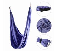 Xixian Columpio de Hamaca para Yoga, Tejidos de Nailon de Primera Calidad, Transpirable, Resistente Al Desgaste, Diferentes Ajustes de, Adecuado como Columpio, Forma Líneas (Púrpura)