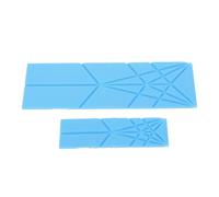 Xixian Cucharas Medidoras 3 en 1, Polígonos Plegables, Utensilio de Cocina Multifuncional para Alimentos Complementarios para Bebés (Azul)