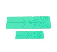 Xixian Cucharas Medidoras 3 en 1, Polígonos Plegables, Utensilio de Cocina Multifuncional para Alimentos Complementarios para Bebés (Verde)
