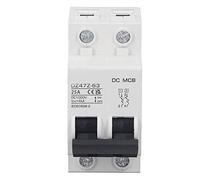 Xixian Disyuntor de CC 2P 1000 V, MCB de Disparo Magnético DZ47Z 63 para Solar Fotovoltaico, Vehículo Eléctrico, Energía Barco, Montaje en Riel DIN, Protección contra Cortocircuitos Sobrecarga, (mi