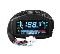 Xixian Grupo de Instrumentos LCD para Motocicleta con Velocímetro, Tacómetro, Temperatura del Agua y Pantalla de Nivel Aceite