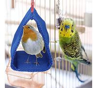 Xixian Hamaca Tipo Nido para Mascotas de Malla de Verano para Hámsteres, Loros y Animales Pequeños - Azul (Azul)