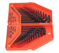 Xixian Juego de 30 Llaves Hexagonales de Acero Alta Resistencia, Combo | Juego de llaves hexagonales de brazo largo y corto, material de acero 45#, montaje de muebles, reparación del hogar,
