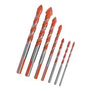 Xixian Juego de 7 Brocas de Cerámica para Taladrar Vidrio, Madera y | Brocas de vástago triangular HSS, diseño de ranura en U para una perforación suave en vidrio, azulejos, plástico, madera,