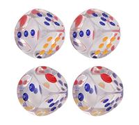 Xixian Juego de Dados Translúcidos de 6 Caras, Cubo Estándar 2,5 Cm para Juegos Mesa, Aula, Aprendizaje Matemáticas, Suministros para Fiestas Infantiles, Paquete 10