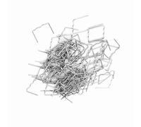 Xixian Kit de 100 Grapas de Acero Inoxidable de 0,8 Mm para Reparación de Parachoques, Precortadas, Herramienta (De tipo S 0.8 mm 100pcs)