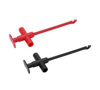 Xixian Kit de Cables de Prueba para Automóviles Sonda Punción para Multímetro Detección Voltaje Sin Daños en los Cables Acero Inoxidable Material PA J.30022 Rojo Negro Par