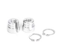 Xixian Kit de Casquillos de Cable del Acelerador Aluminio para BMW E30 | Bujes de acelerador de metal plateado, modelos E28 E39 528 530 740 840 sin controlador electrónico, fácil instalación