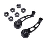 Xixian Kit de Manivela de Ventana Aluminio Billet 4-1/4 Pulgadas, Revestimiento Negro para Hot Rods, Nova, Torino, Falcon, Camiones