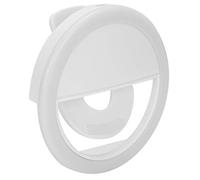 Xixian Luz de Anillo Recargable por USB para Teléfono, Transmisión en Vivo, | Lámpara circular LED con clip, 3 modos de color, construcción de plástico, teléfonos móviles, arte de uñas, salones de