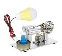 Xixian Mini Motor de Modelo Marco de Acero Inoxidable CNC para Ciencia | Base de acero cepillado, marco mecanizado CNC, ideal para demostraciones en clases de física, aprendizaje mecánico,