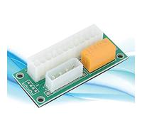 Xixian Módulo de Sincronización de Fuente Alimentación Dual para Placa | Cable ATX de 24 pines a 4 pines, cuerpo de plástico resistente, plataformas de minería, distribución de energía GPU, fácil