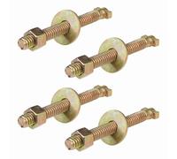 Xixian Paquete de 4 Pernos de Jaula Freno para Freno Resorte Neumático Semirremolque - Perno Liberación Metal Dorado 800921 TR800921 (Paquete 4)