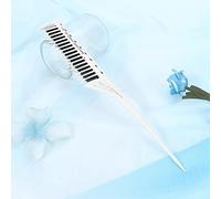 Xixian Peine Ligero para Peinar el Cabello para Salón y Hogar - Dientes de 3 Filas, Antideslizante, Puntiaguda Segura el Cuero Cabelludo (Blanco)