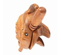 Xixian Rana de Madera Tallada Para el Mejor Sonido, Use el Palo Para la Croción Realista, Símbolo de Buena Suerte, 5 Tamaños disponibles. Almacenamiento que Ahorra Espacio con Palitos de (No. 1 5.8
