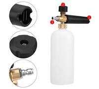 Xixian Regulable Espuma de Nieve Lanza 1L Botella Coche Lavadora | Construcción de latón HDPE, pistolas de lavado a presión, ideales para limpieza de automóviles, motocicletas y caminos de